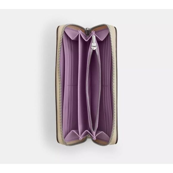 Coach CBN95 Long Zip Around Wallet With Floral Print NWT - Picture 3 of 3